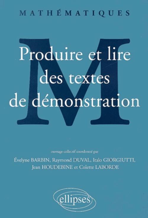 Produire et lire des textes de d�monstration