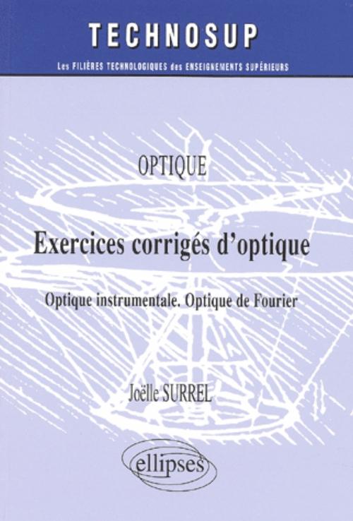 Exercices corrig�s d'optique - Optique instrumentale - Optique de Fourier - Niveau A