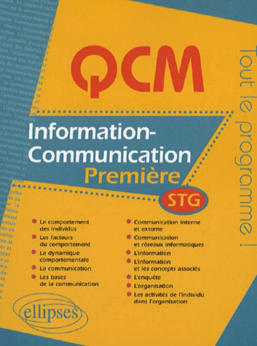 QCM information-communication - Premi�re STG