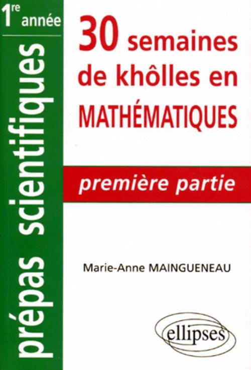 Math�matiques - 1re partie
