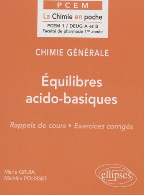 Chimie g�n�rale - 5 - �quilibres acido-basiques