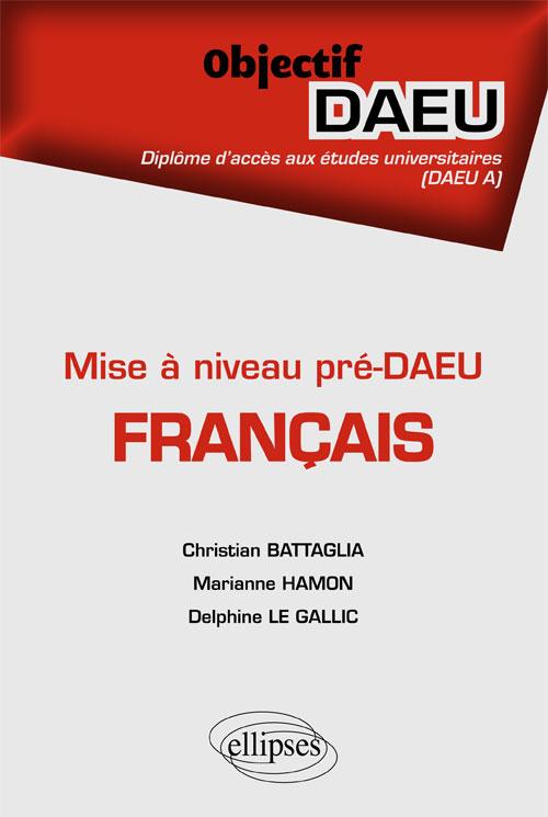 Mise � niveau pr�-DAEU - Fran�ais - DAEU A