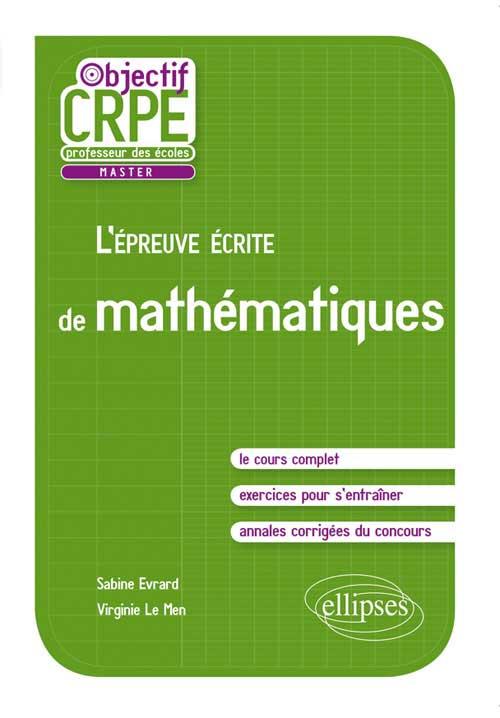 L'�preuve �crite de math�matiques