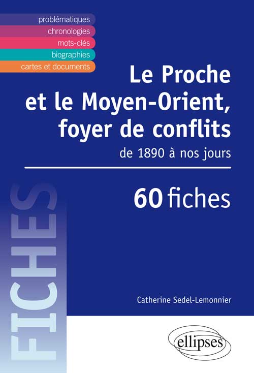 Le Proche et le Moyen-Orient, foyer de conflits. Des ann�es 1890 � nos jours en fiches.