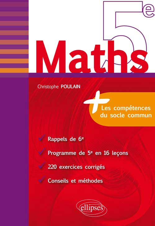 Maths 5e - fiches de rappel + exercices corrig�s