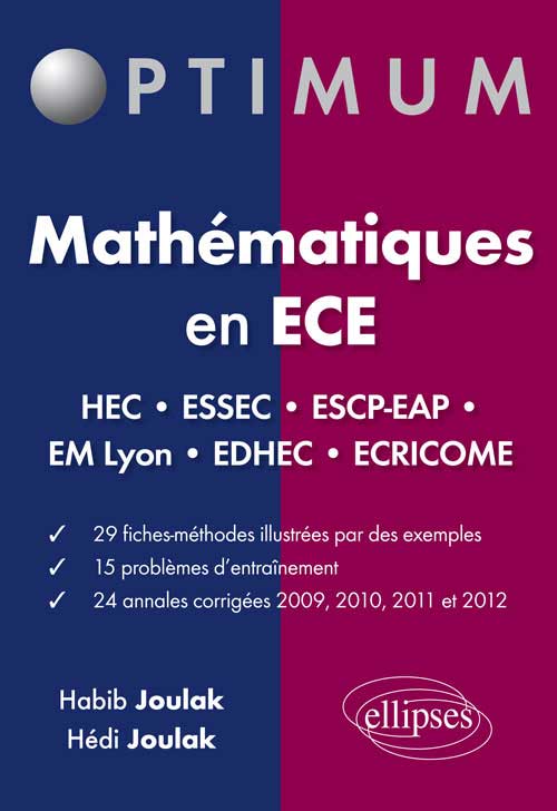 Math�matiques en ECE  HEC - ESSEC - ESCP-EAP - EM Lyon - EDHEC - �CRICOME