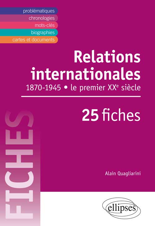 Relations internationales au XXe si�cle en fiches