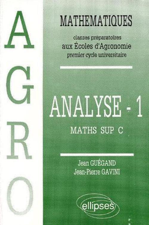 Math�matiques Agro Cours Analyse � 1