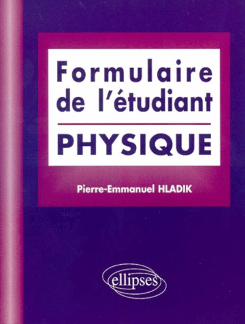 Formulaire de l'�tudiant (Physique)