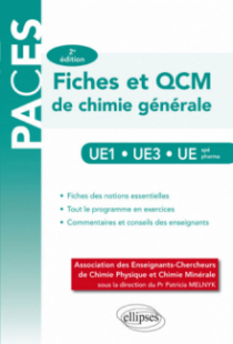 UE1 - UE3 - UE spé pharmacie – Fiches et QCM de chimie générale – 2e édition