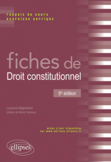 Fiches de Droit constitutionnel - 5e édition