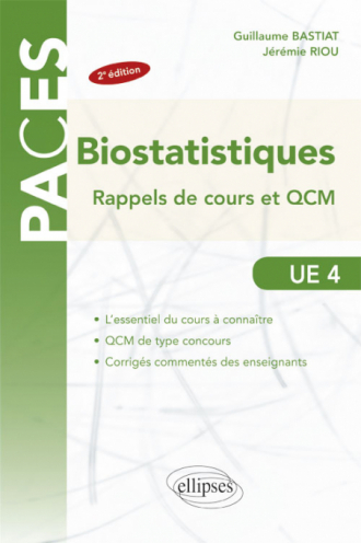 UE4 - Biostatistiques : rappels de cours et QCM - 2e édition