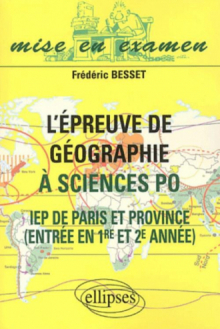L'épreuve de géographie à Sciences Po - IEP de Paris et  de Province - Entrée en 1re et 2e année