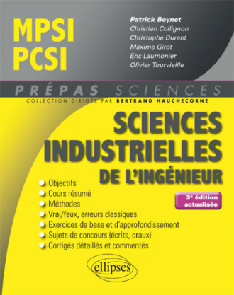 Sciences industrielles de l'ingénieur MPSI - PCSI - 3e édition actualisée