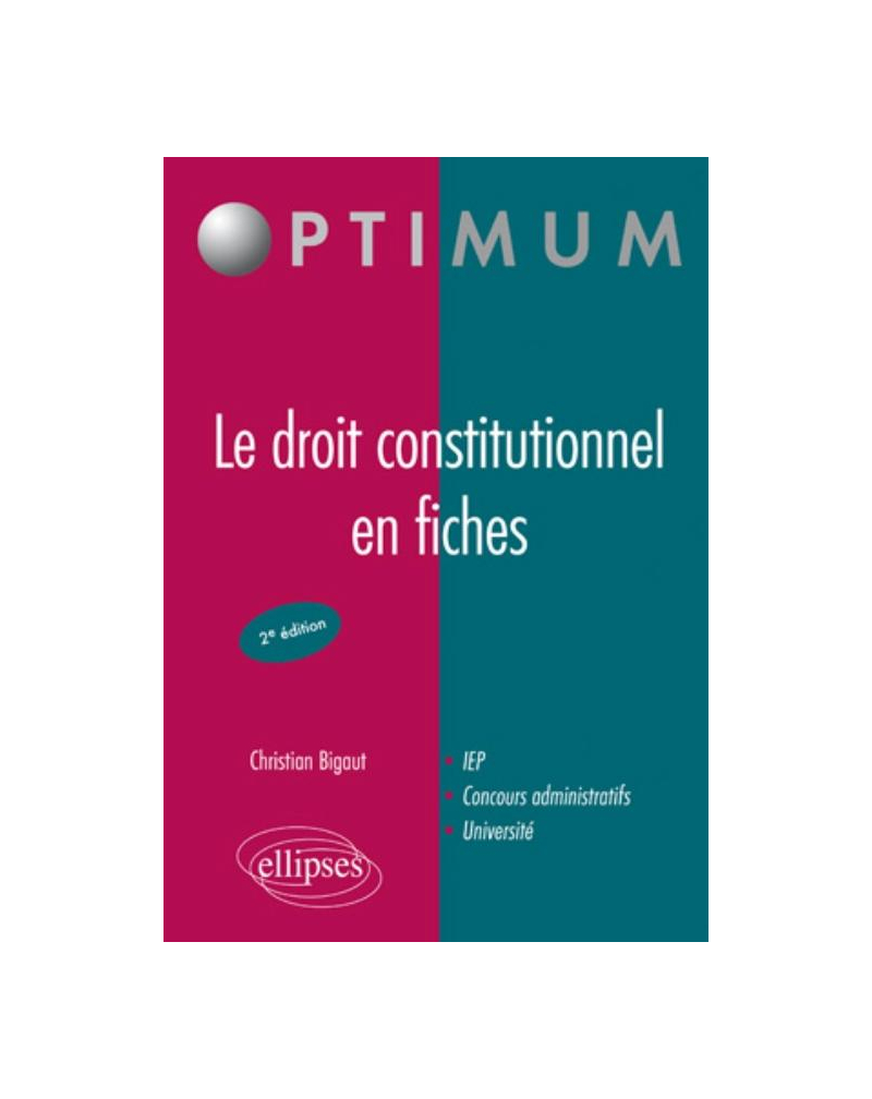 Le droit constitutionnel en fiches (2e édition)