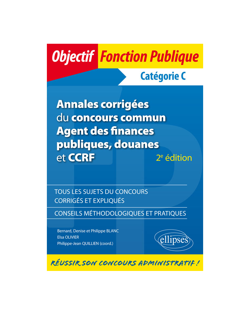 Annales Corrigées Concours Adjoint Administratif - Catégorie C