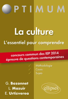 Epreuve de Questions contemporaines à l’entrée des IEP - concours 2014. La culture