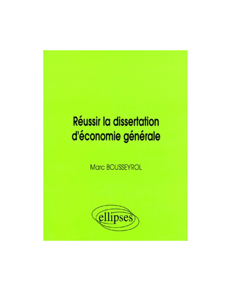 dentreprise dissertation economie