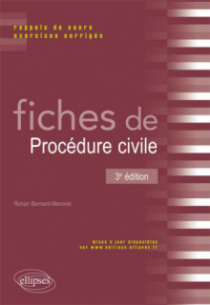 Fiches de Procédure civile. 3e édition