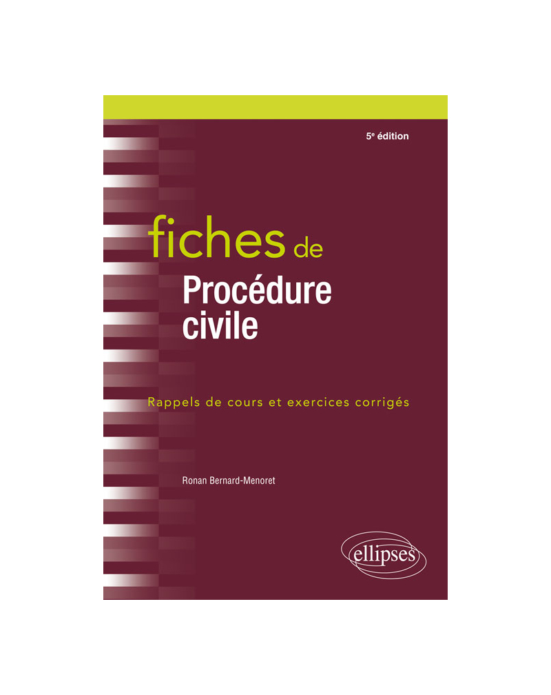 Fiches de procédures civiles - 5e édition