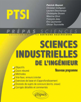 Sciences industrielles de l'ingénieur PTSI programme 2013