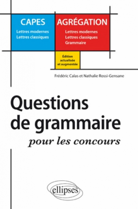 Questions De Grammaire Pour Les Concours 2e Edition