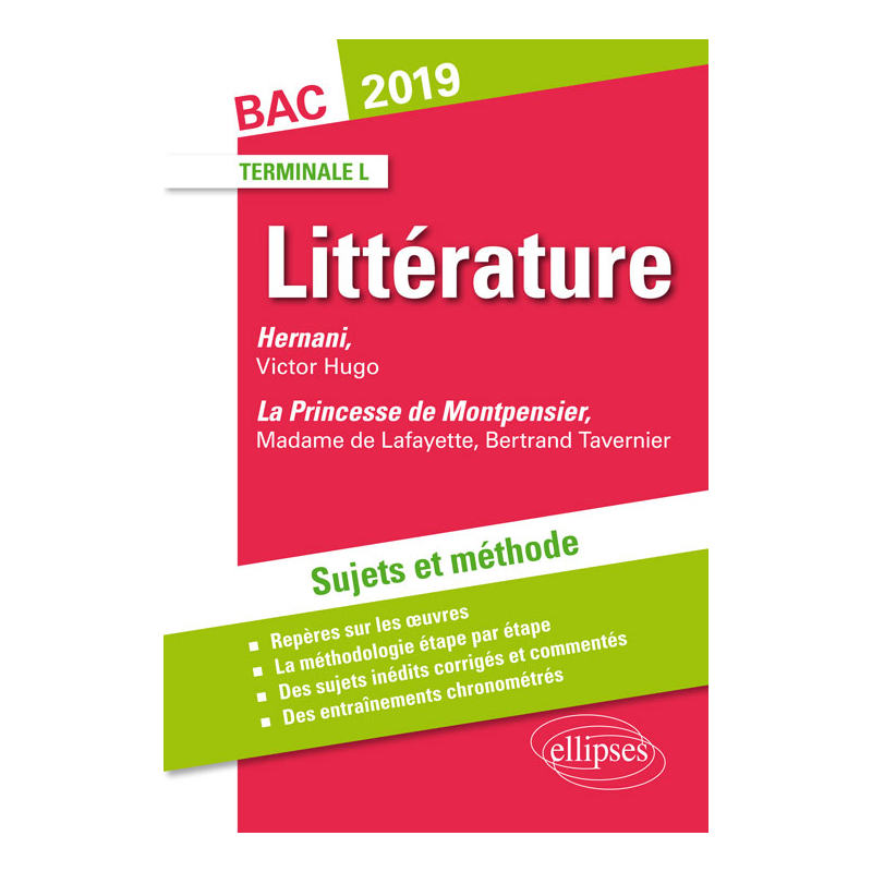 Nouvelle œuvre au programme et XXXXX. Sujets et méthode. BAC L 2019