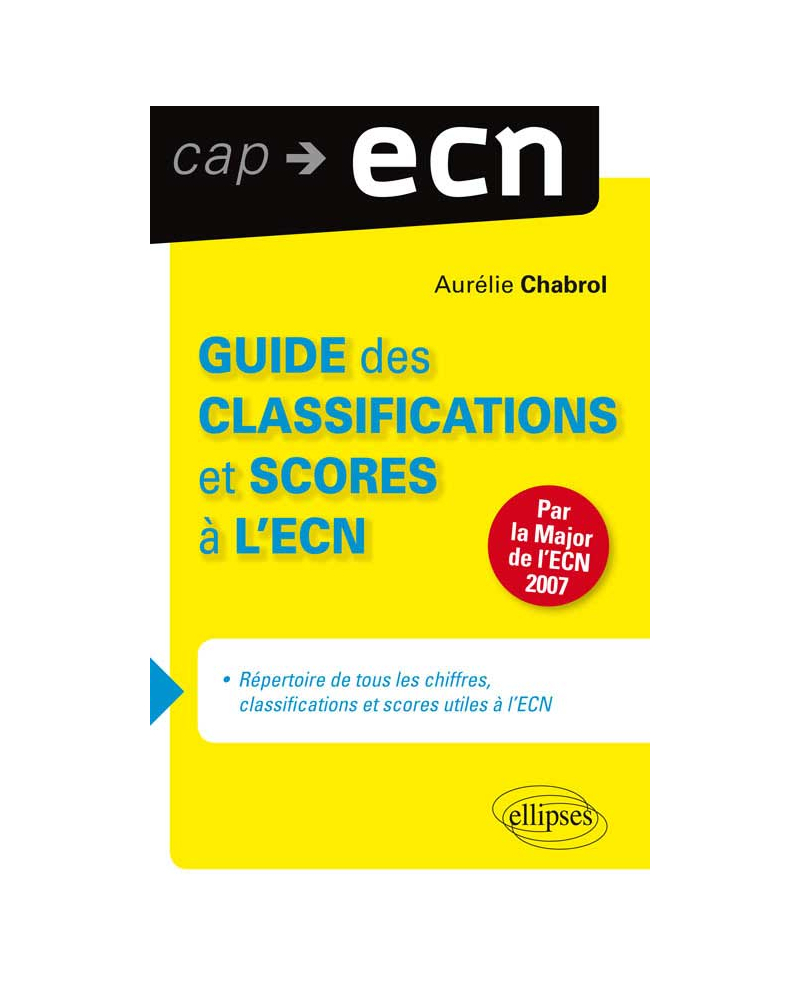 Guide des classifications et scores à l’ECN