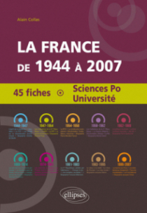 La France de 1944 à 2007 - 45 fiches pour Sciences Po