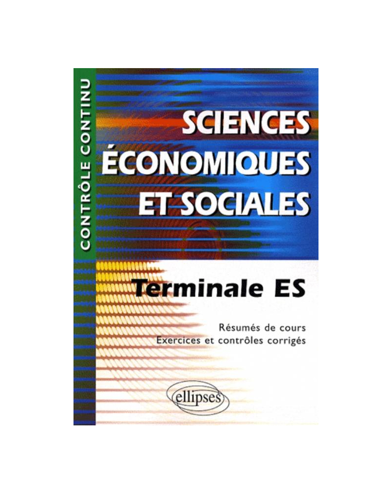 Sciences économiques et sociales - Terminale ES