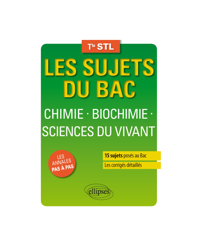 Chimie-Biochimie-Sciences du vivant - Terminale STL