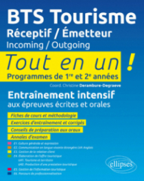 BTS Tourisme. Réceptif / Émetteur. Incoming / Outgoing.