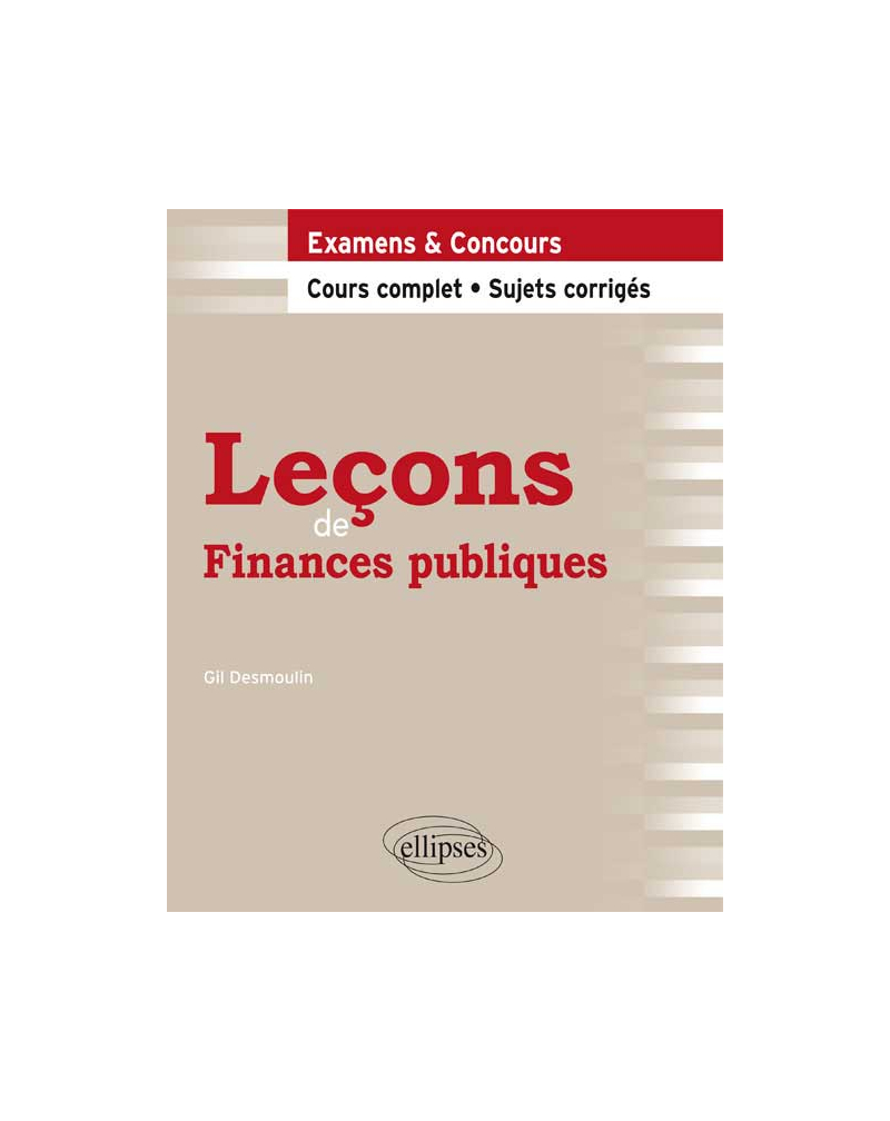 Leçons de Finances publiques