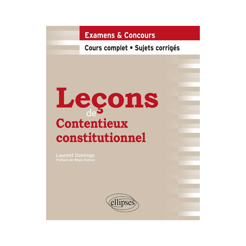 Leçons de Contentieux constitutionnel