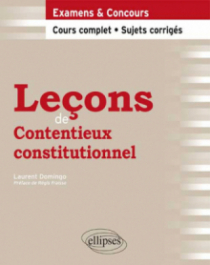 Leçons de Contentieux constitutionnel