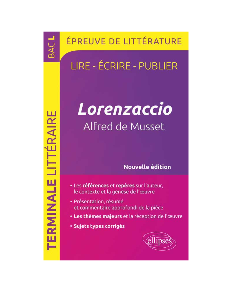Lorenzaccio, Musset  - nouvelle édition