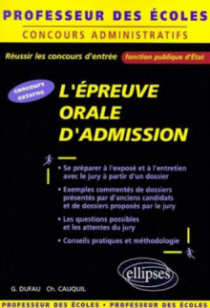 L'épreuve orale d'admission au concours de professeur des écoles