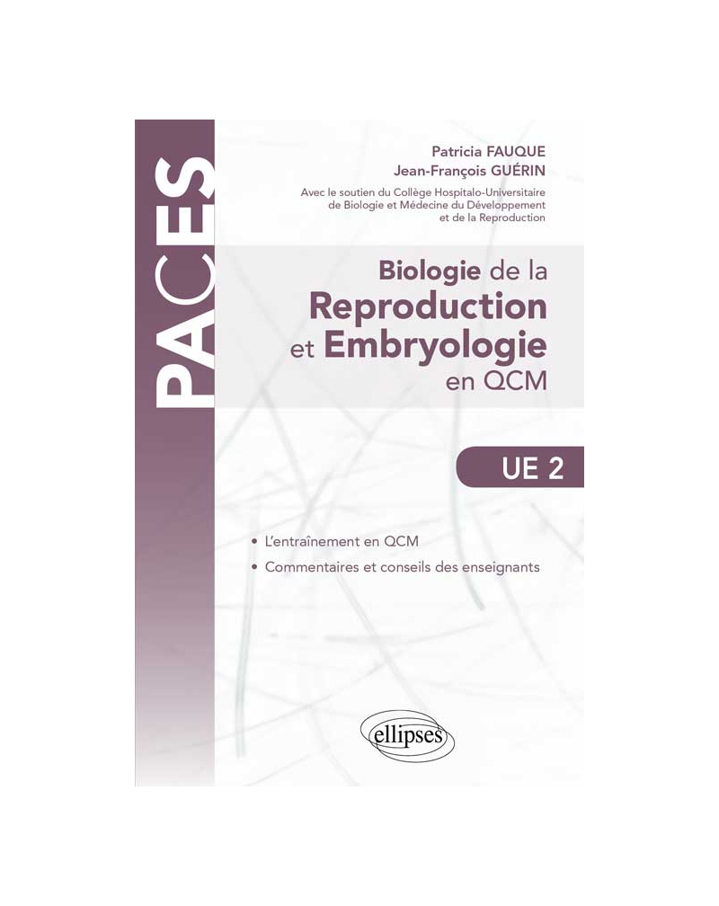 UE2 - Biologie de la reproduction - Embryologie en QCM