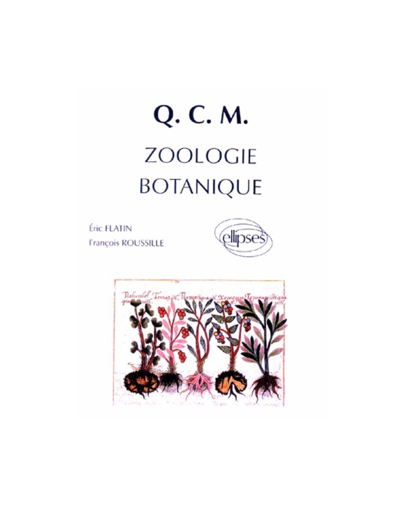 QCM 1re année de Pharmacie, Zoologie et botanique