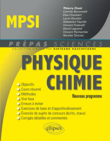 Physique-Chimie MPSI - conforme au nouveau programme 2013