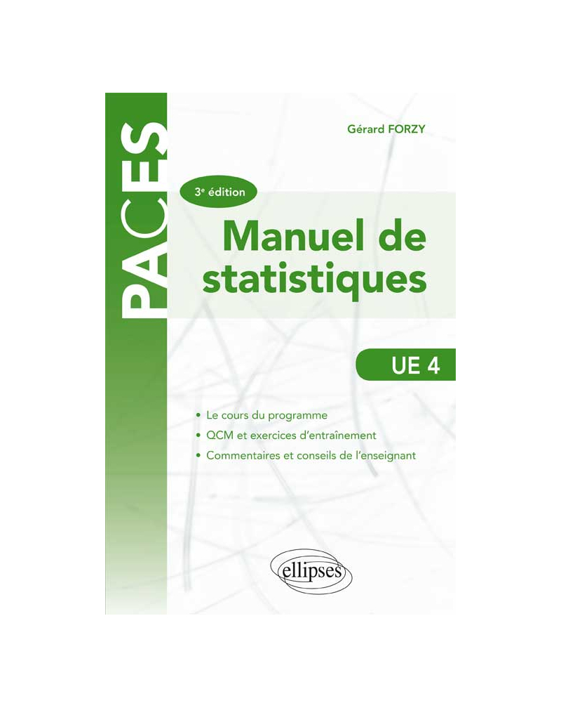UE4 - Manuel de statistique - 3e éd.