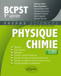 Physique-chimie BCPST-1 - 2e édition actualisée