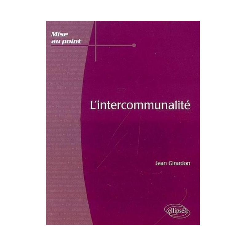 L'intercommunalité
