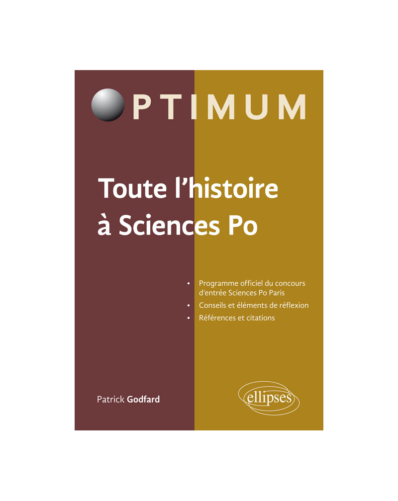 Toute l'histoire à Sciences Po. Programme officiel du concours d'entrée Sciences Po Paris