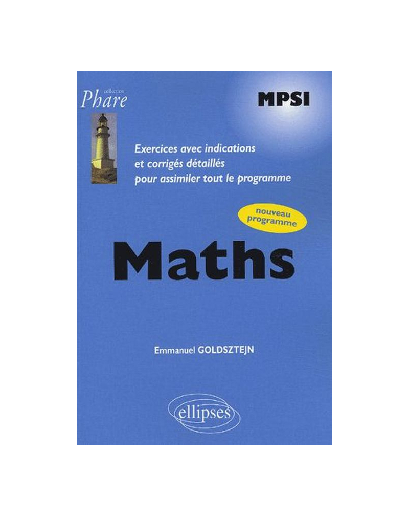 Mathématiques MPSI - Exercices corrigés