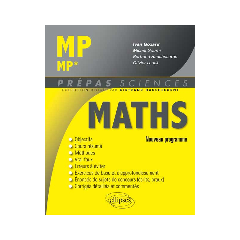 Mathématiques MP/MP* - nouveau programme 2014