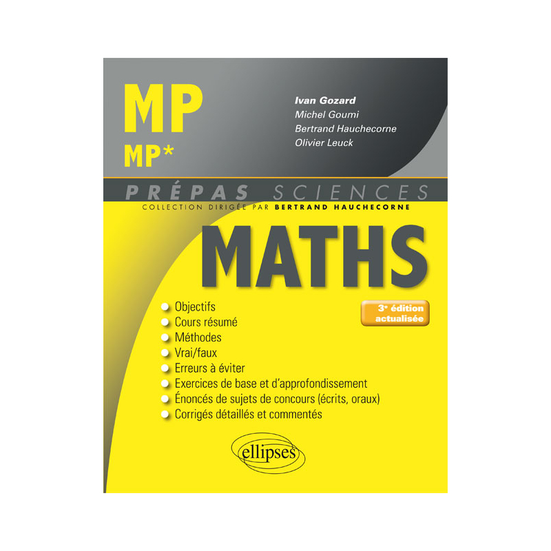 Mathématiques MP/MP* - 3e édition actualisée
