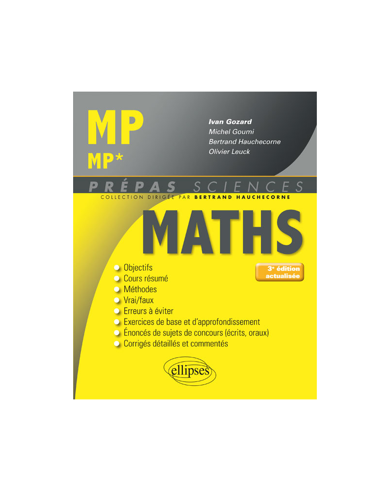 Mathématiques MP/MP* - 3e édition actualisée