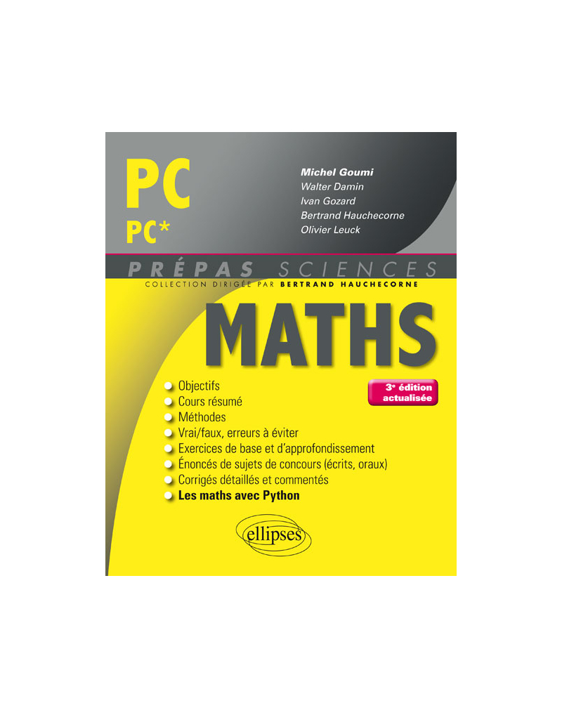 Mathématiques PC/PC* - 3e édition actualisée