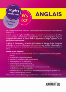 Anglais - Les meilleures copies aux Concours des Grandes Écoles de Commerce (ECS/ECE) – Épreuve d’expression écrite
